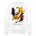 Quasaris, Banane, 1st | Roller, Unisex Bio-Sweatshirt - Weiß