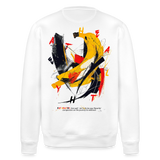 Quasaris, Banane, 1st | Roller, Unisex Bio-Sweatshirt - Weiß
