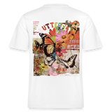 Azaroth, Schmetterling, 1st | Essential, Relaxed Fit Unisex Bio T-Shirt - Weiß