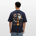 Tsukuyomi, Sanduhr, 1st | Breezy, Oversized Unisex T-Shirt - Navy