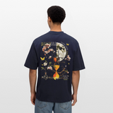 Tsukuyomi, Sanduhr, 1st | Breezy, Oversized Unisex T-Shirt - Navy