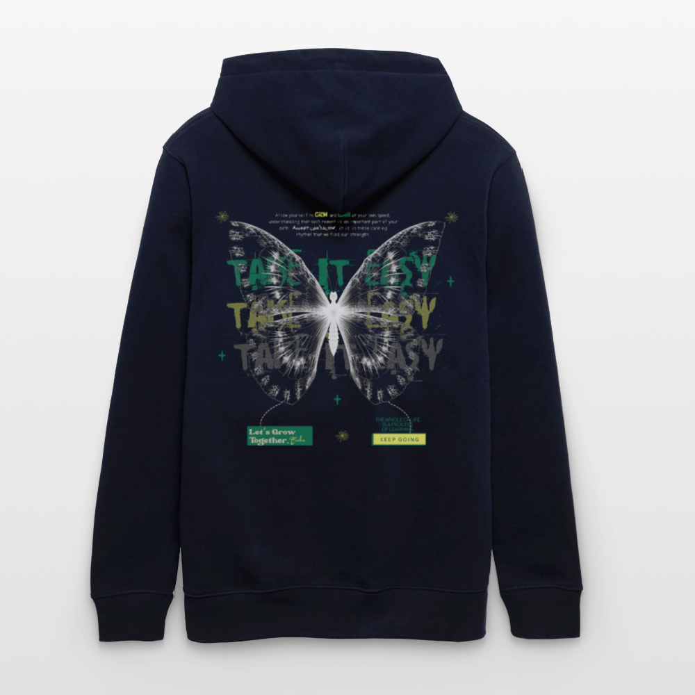 Hesinkar, Schmetterling, 1st | Cruiser, Unisex Bio-Hoodie - Navy