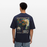 Aphroan, Bär, 1st | Breezy, Oversized Unisex T-Shirt - Navy
