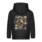 Tritonan, Kaffee, 1st | Kinder Zip Hoodie - Schwarz