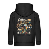 Tritonan, Kaffee, 1st | Kinder Zip Hoodie - Schwarz