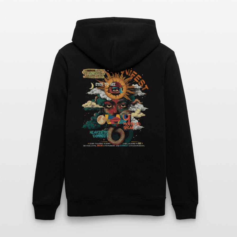 Ruqayya, Sonne, 1st | Cruiser, Unisex Bio-Hoodie - Schwarz