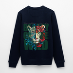 Irise, Leopard, 1st | Roller, Unisex Bio-Sweatshirt - Navy
