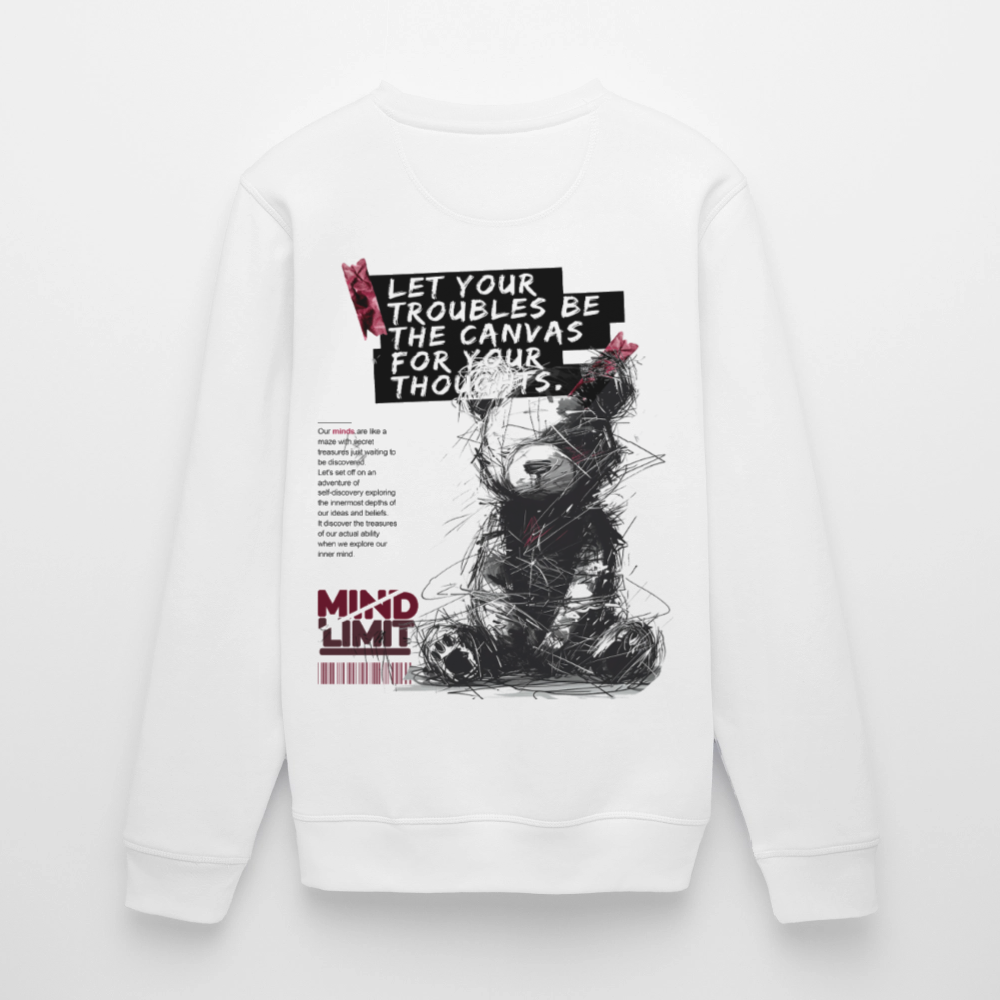 Zentharis, Bär, 1st | Roller, Unisex Bio-Sweatshirt - Weiß