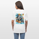 Calveron, Skelet, 1st | Essential, Relaxed Fit Unisex Bio T-Shirt - Weiß