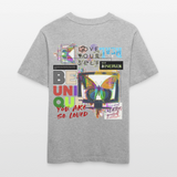 Orvathar, Fernseher, 1st | Essential, Relaxed Fit Unisex Bio T-Shirt - Grau meliert