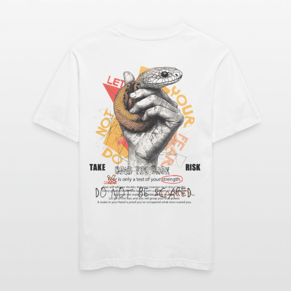 Eldamar, Schlange, 1st | Essential, Relaxed Fit Unisex Bio T-Shirt - Weiß