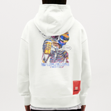 Vorthalos, Skelet, 1st | Heavyweight Oversized Bio Hoodie, Unisex - OFF WHITE