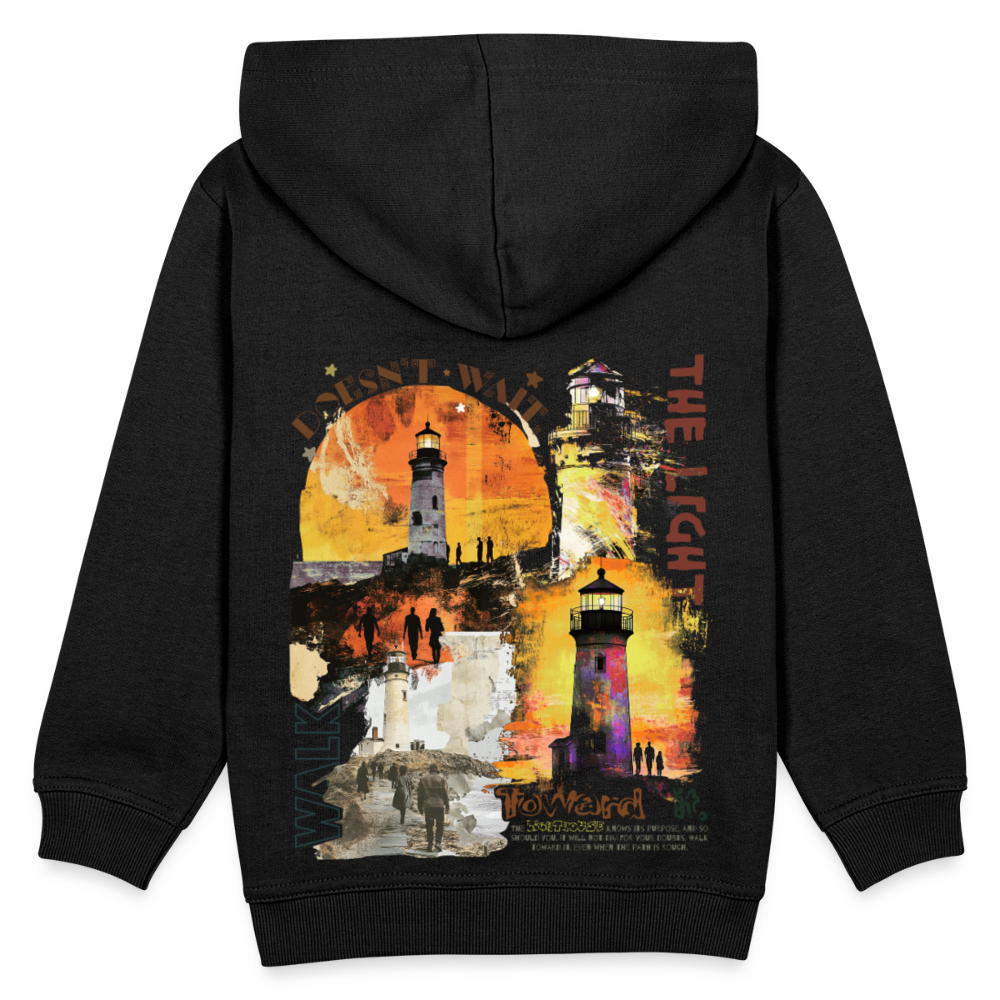 Morian, Leuchtturm, 1st | Kinder Hoodie - Schwarz