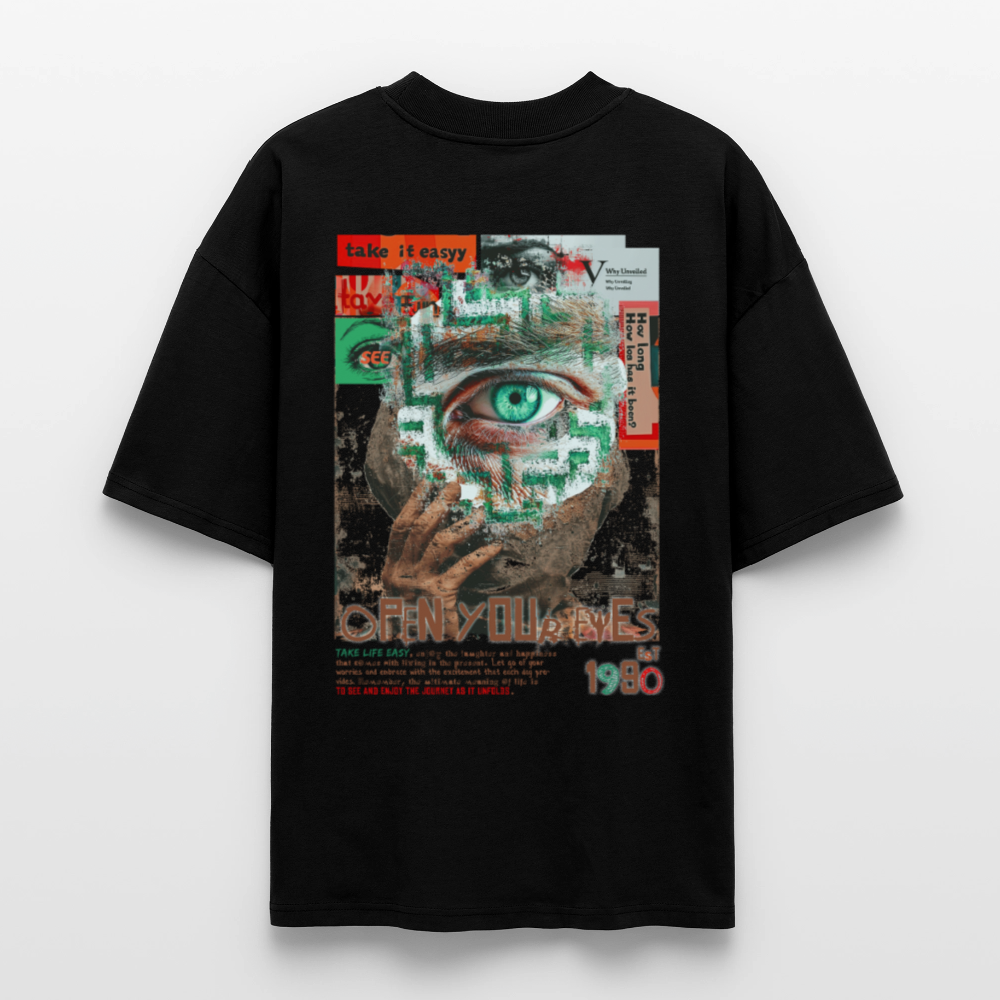 Artemis, Fantasie, 1st | Blaster, Oversize Bio T-Shirt, Unisex - Schwarz