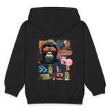 Perîzar, Affen, 1st | Kinder Zip Hoodie - Schwarz
