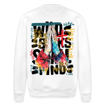 Therondir, Beten, 1st | Roller, Unisex Bio-Sweatshirt - Weiß