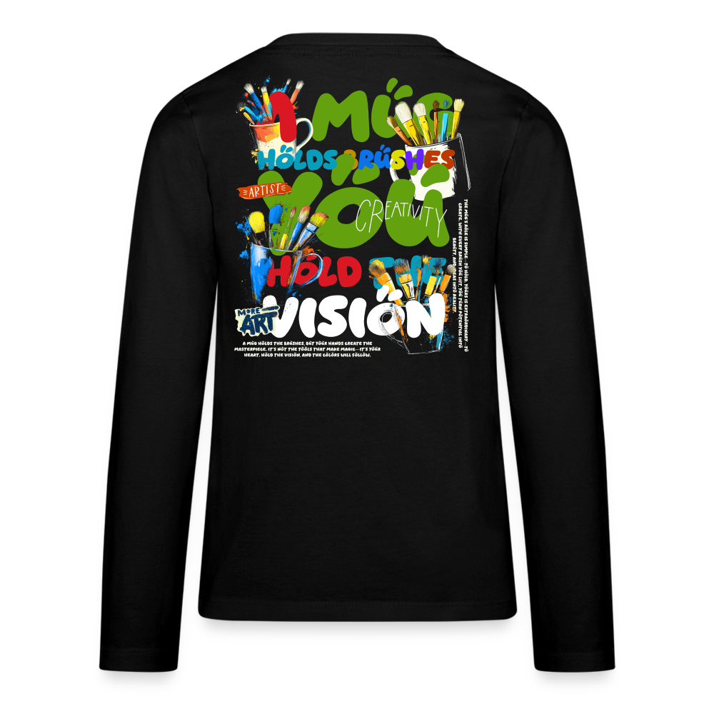Thesean, Pinsel, 1st | Teenager Langarmshirt - Schwarz