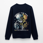 Fujin, Totenkopf, 1st | Roller, Unisex Bio-Sweatshirt - Navy