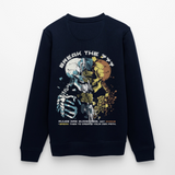 Fujin, Totenkopf, 1st | Roller, Unisex Bio-Sweatshirt - Navy
