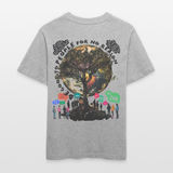 Thalvion, Baum, 1st | Essential, Relaxed Fit Unisex Bio T-Shirt - Grau meliert