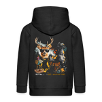 Orphean, Reh, 1st | Kinder Zip Hoodie - Schwarz