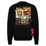 Odysseus, Totenköpfe, 1st | Heavyweight Oversized Bio Sweater, Unisex - SOLID BLACK