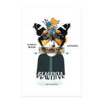 Siriothis, Schmetterling, 1st | Poster 60x90 cm - Weiß