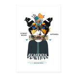 Siriothis, Schmetterling, 1st | Poster 60x90 cm - Weiß