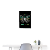 Hesinkar, Schmetterling, 1st | Poster 40x60 cm - Weiß
