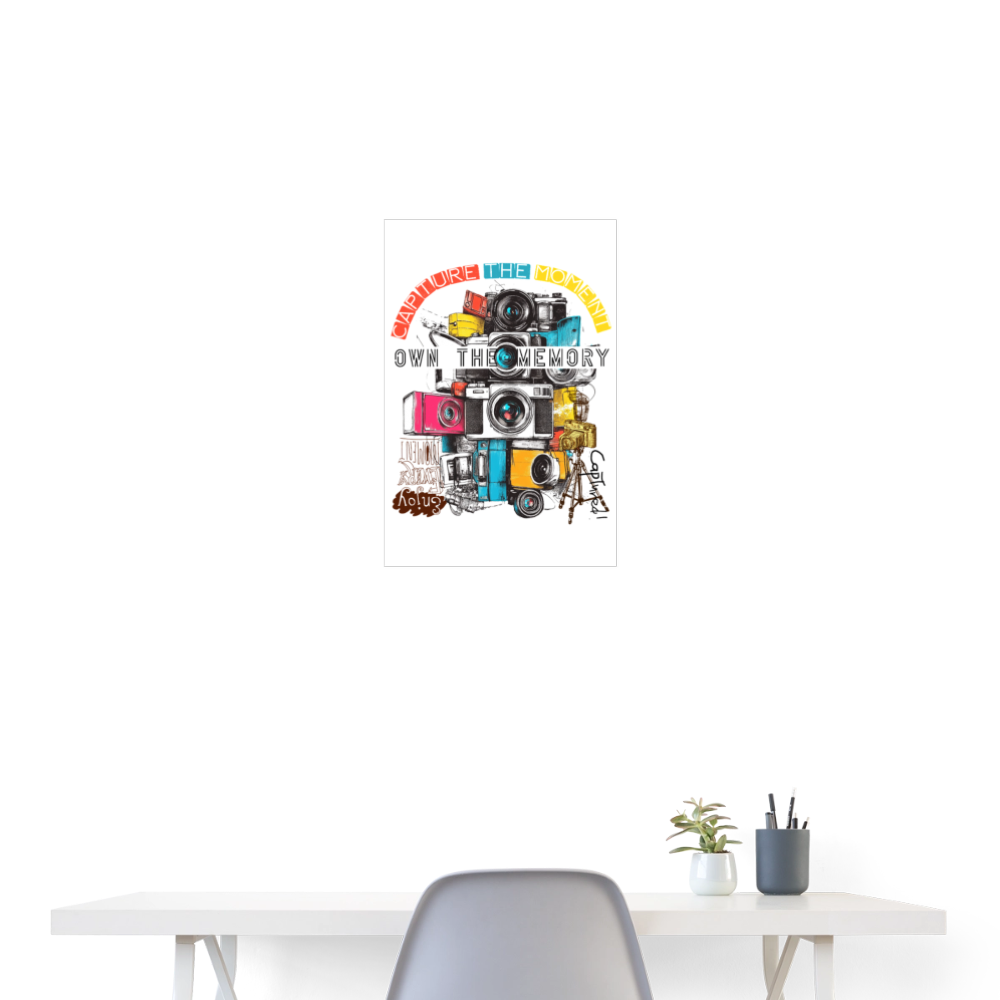 Zarethor, Kamera, 1st | Poster 40x60 cm - Weiß