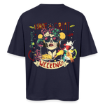 Ruh, Trauben, 1st | Breezy, Oversized Unisex T-Shirt - Navy