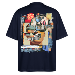 Seraphion2, Gesichter, 1st | Blaster, Oversize Bio T-Shirt, Unisex - Navy