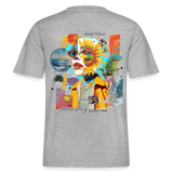 Rivandor, Fantasie, 1st | Essential, Relaxed Fit Unisex Bio T-Shirt - Grau meliert