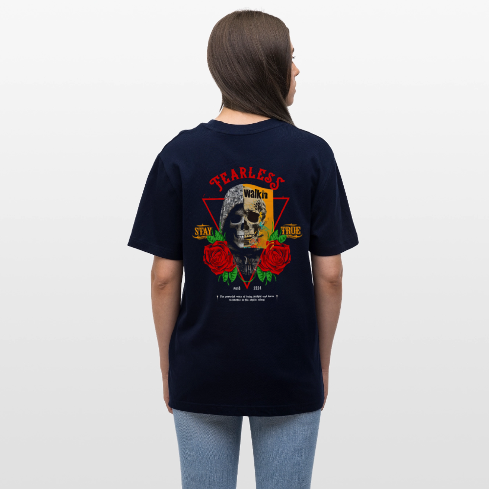 Şoreşvan, Totenkopf, 1st | Essential, Relaxed Fit Unisex Bio T-Shirt - Navy