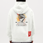 Eldamar, Schlange, 1st | Heavyweight Oversized Bio Hoodie, Unisex - OFF WHITE