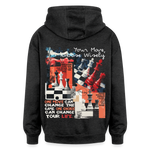 Heraa, Schach, 1st | Freshhood, Oversized Unisex Hoodie - Anthrazit
