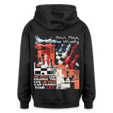 Heraa, Schach, 1st | Freshhood, Oversized Unisex Hoodie - Anthrazit