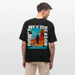 Fuxi, Wüste, 1st | Blaster, Oversize Bio T-Shirt, Unisex - Schwarz