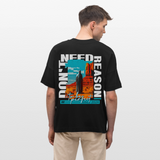 Fuxi, Wüste, 1st | Blaster, Oversize Bio T-Shirt, Unisex - Schwarz