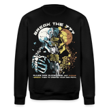 Fujin, Totenkopf, 1st | Roller, Unisex Bio-Sweatshirt - Schwarz