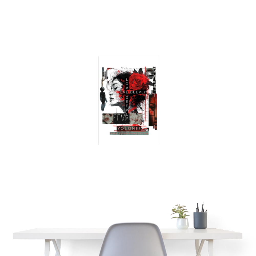 Dracorius, Liebe, 1st | Poster 40x60 cm - Weiß
