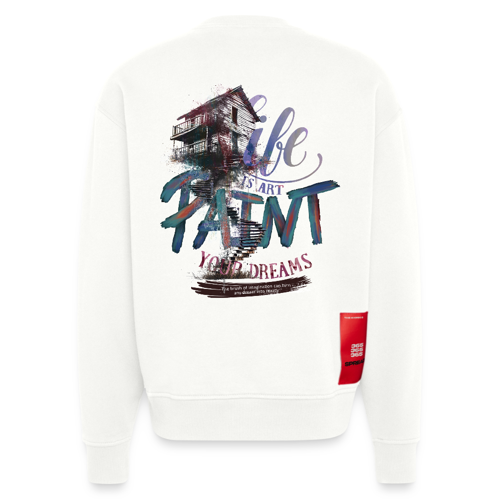 Ignisvar, Haus, 1st | Heavyweight Oversized Bio Sweater, Unisex - OFF WHITE