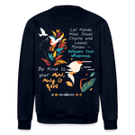 Arwa, Taube, 1st | Roller, Unisex Bio-Sweatshirt - Navy