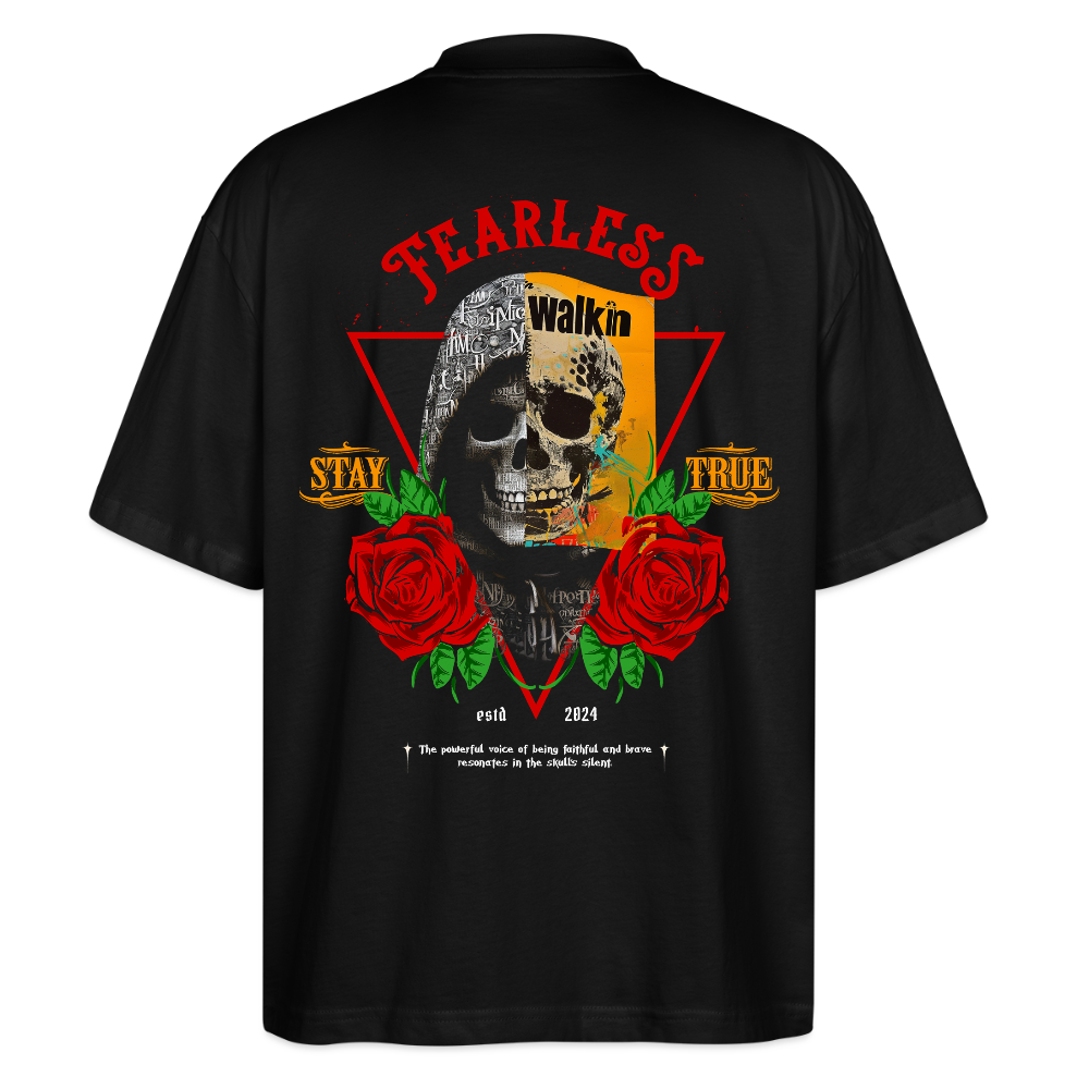 Şoreşvan, Totenkopf, 1st | Blaster, Oversize Bio T-Shirt, Unisex - Schwarz
