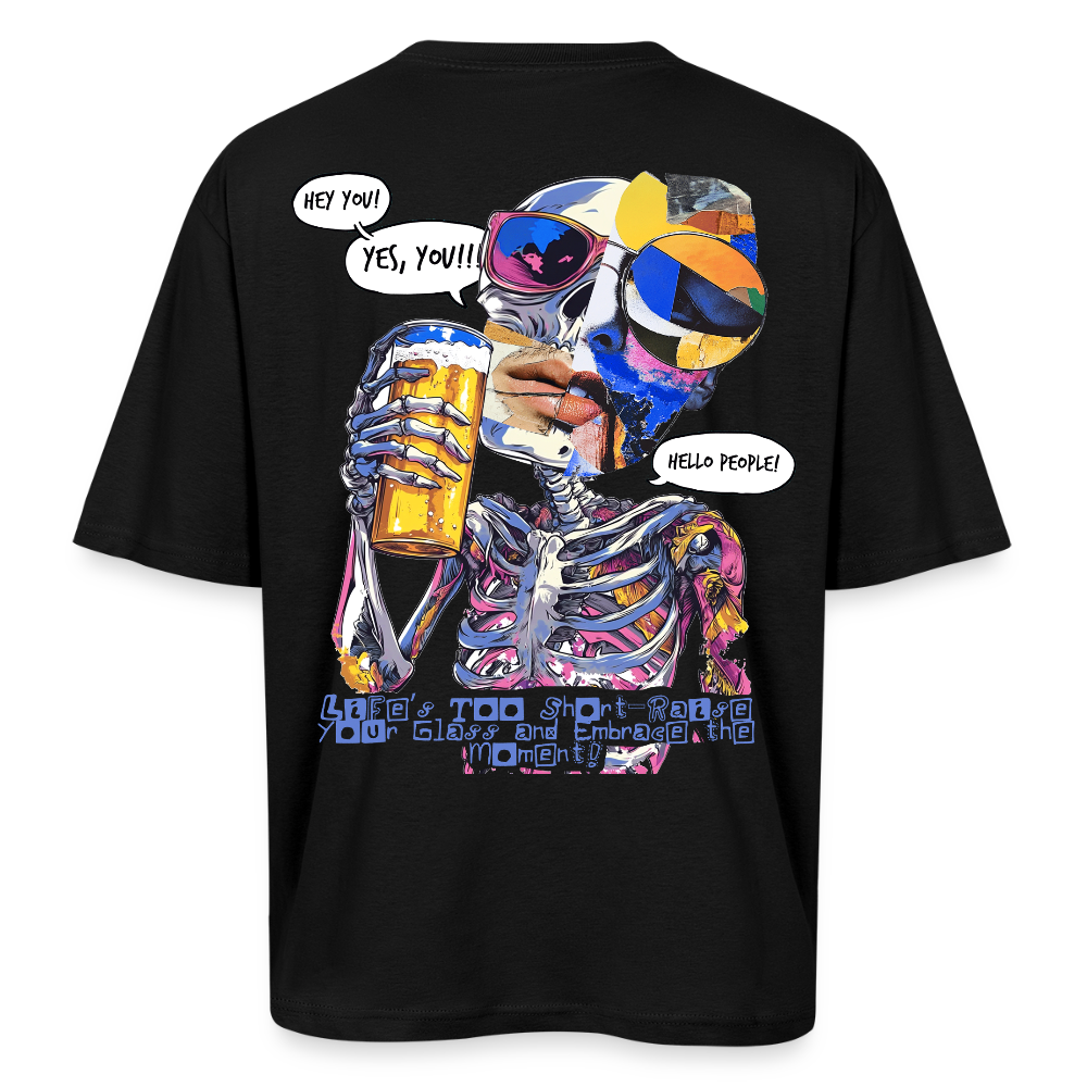 Vorthalos, Skelet, 1st | Breezy, Oversized Unisex T-Shirt - Schwarz