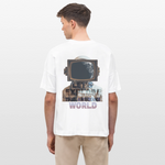 Denebris, Astronaut, 1st | Blaster, Oversize Bio T-Shirt, Unisex - Weiß