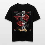 Hephani, Schlange, 1st | Essential, Relaxed Fit Unisex Bio T-Shirt - Schwarz