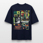 Ganesha, Geschäfte, 1st | Blaster, Oversize Bio T-Shirt, Unisex - Navy