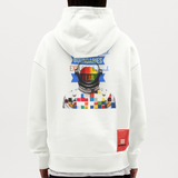 Jovareth, Astronaut, 1st | Heavyweight Oversized Bio Hoodie, Unisex - OFF WHITE