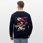 Guanyin, Muschel, 1st | Roller, Unisex Bio-Sweatshirt - Navy